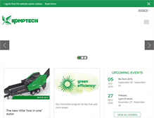 Tablet Screenshot of komptech.com